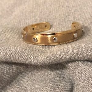 Henri Bendel Gold Screw Cuff Bracelet Petite